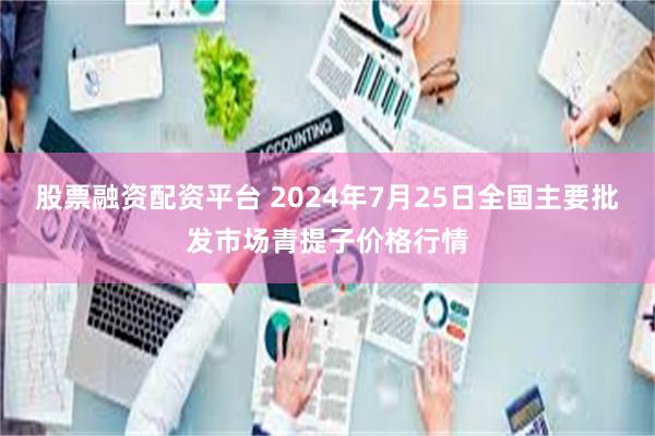 股票融资配资平台 2024年7月25日全国主要批发市场青提子价格行情