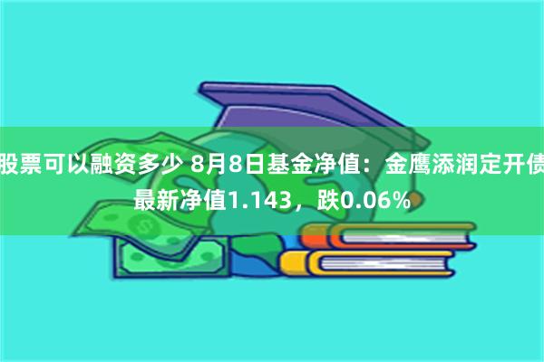 股票可以融资多少 8月8日基金净值：金鹰添润定开债最新净值1.143，跌0.06%